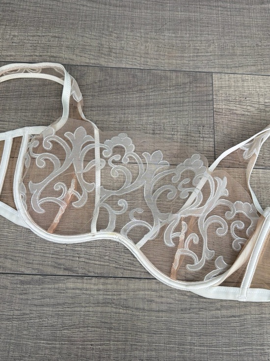 Agent Provocateur Other - Agent Provocateur Sheer Embroidered Bra in Ivory